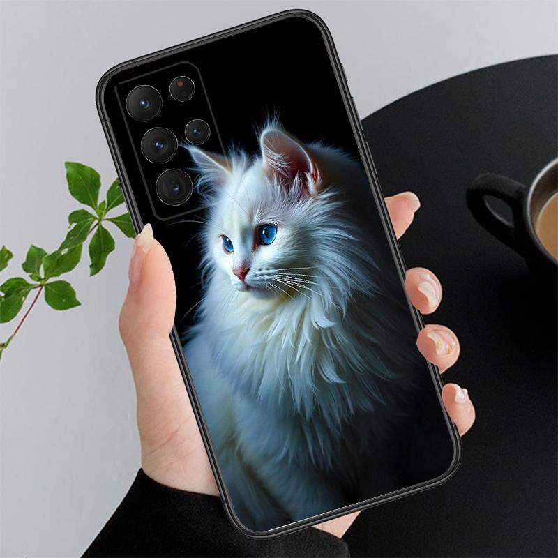 Phone Case For Samsung A17 A55 A16 A56 A35 A15 A53 A54 A33 A34 A25 A05S A52 A52S A07 A26 A06 Kitten Cats