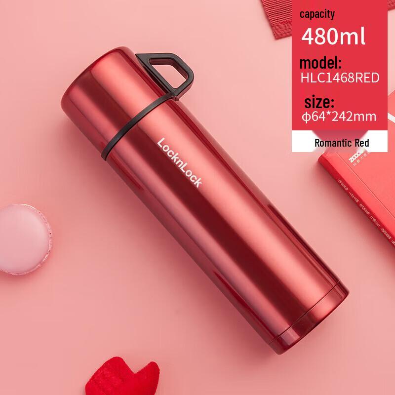 Lock&Lock LHC1468 Portable 316 Stainless Steel Insulated Bottle