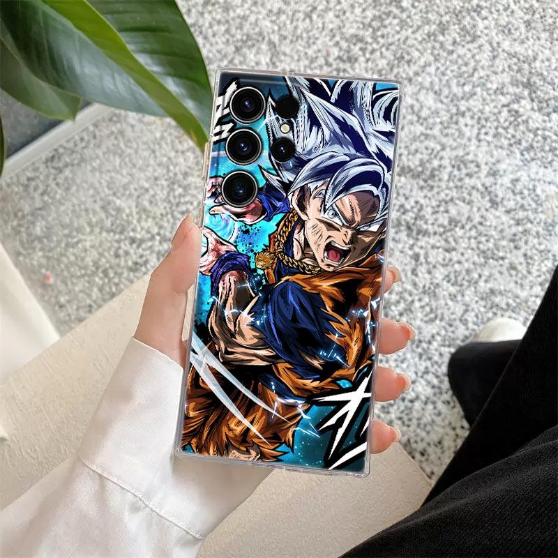 Cool DragonBalls Z Art Anime S26 Ultra Case Coque For Samsung Galaxy S25 S26 S24 S23 Ultra S22 S20 Plus S21 FE Clear Phone Cover