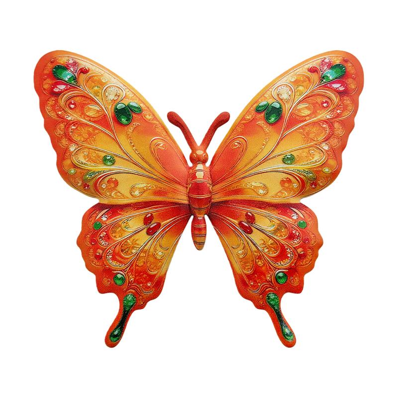 Vibrant Metal Butterfly Outdoor Wall Art 1/4Pcs Rustproof Decor for Garden Patio