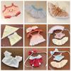Head Cover 20Cm Cotton Doll Dress Shoulder Strap Skirt Hoodies Cotton Doll Clothes Sweet Mimi Plush Toy Clothes Doll Accessories