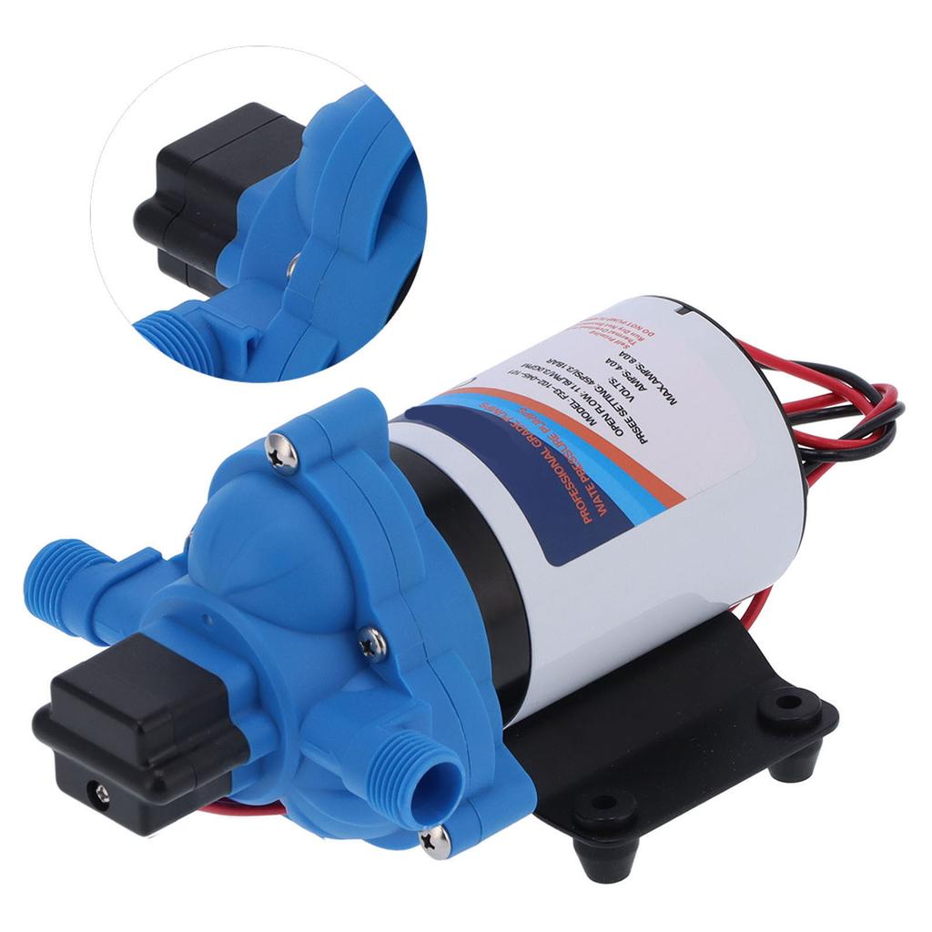 Насос мембранный водяной давления электрический самовсасывающий 3.0GPM DC для лодки и дома(Ф33102045201