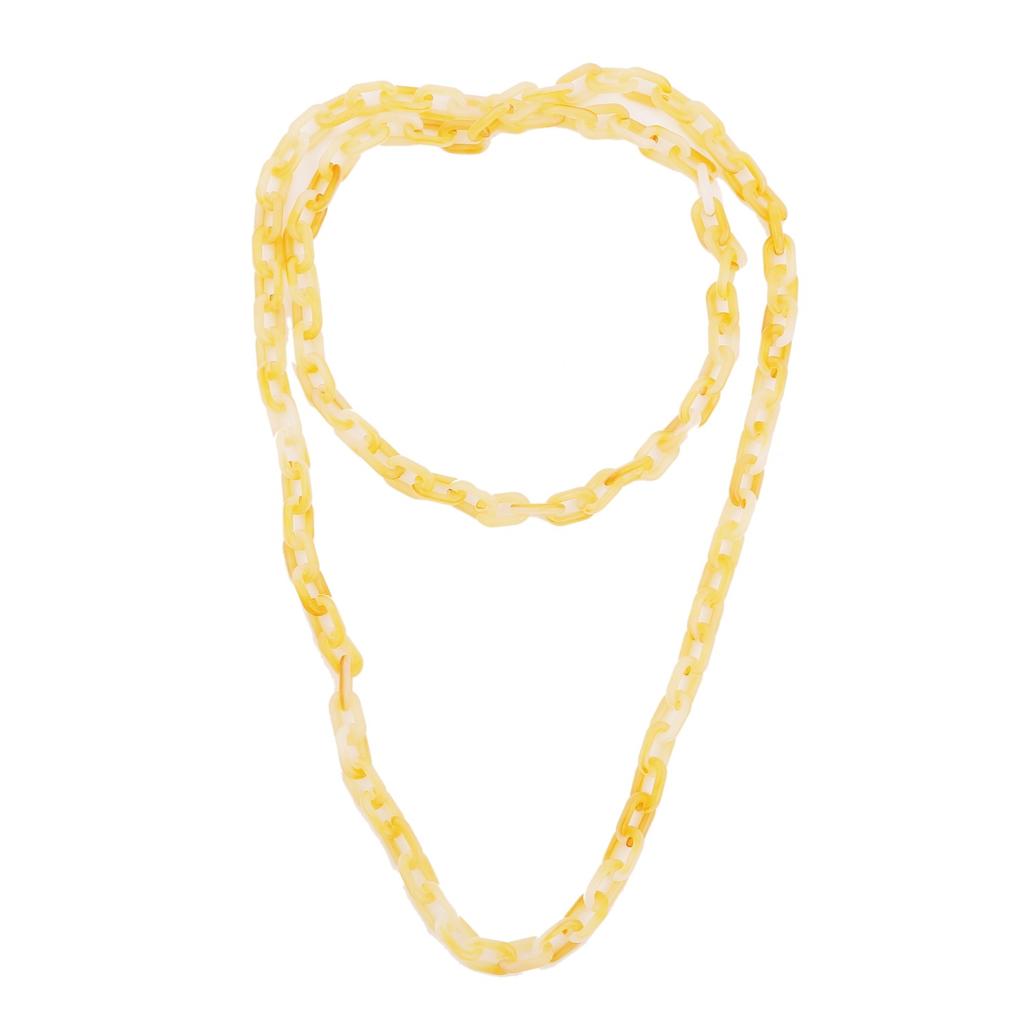 Ожерелье для женщин Аксессуарыins Двухслойная цепочка для свитера Длинный крест Персонализированное акриловое ожерелье Ювелирные изделия Красивое элегантное ожерелье для нее