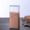 Square Simple Glass Cup Transparent Cold Drink Large-capacity Milk Juice Tea Drink Water Mousse Cups Wine Glass Beer Coffee Mug
