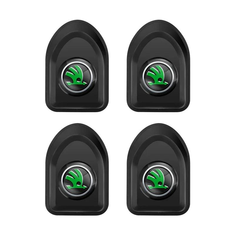 EMIW1 2/4Pcs Car Storage Hooks Holder Clips Interior For Skoda Octavia Kodiaq Enyaq iV Kamiq Scala Superb Fabia Rapid Karoq Vision RS