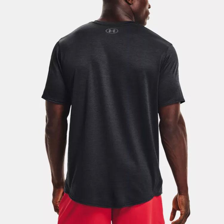 Under Armour Casual Training Sports Straight-Leg T-shirt Men Tops Black 1366145-001