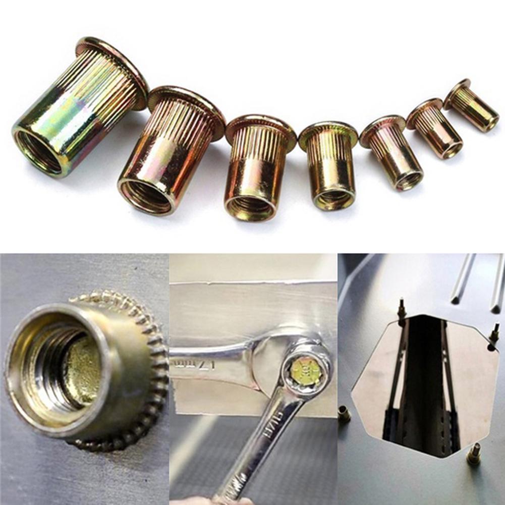 165 шт. M3 M4 M5 M6 M8 M10 M12 с резьбой, металлические заклепки, гайки, набор аксессуаров