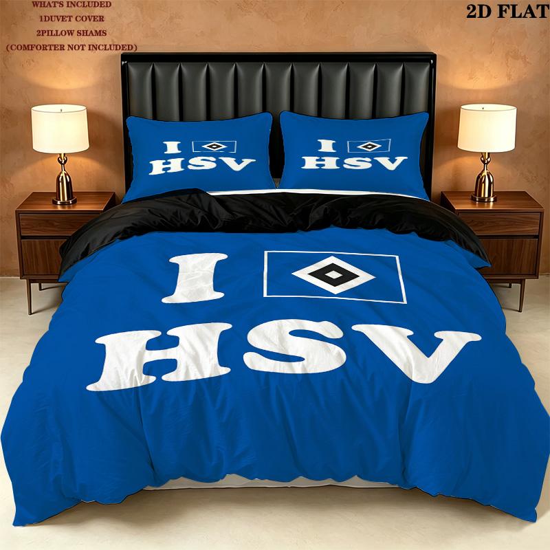 Hsv Pattern Bedding Quilt Set Quilt Cover Pillowcase Home Birthday Gift(1 * duvet cover + 2 * pillowcase, without core)