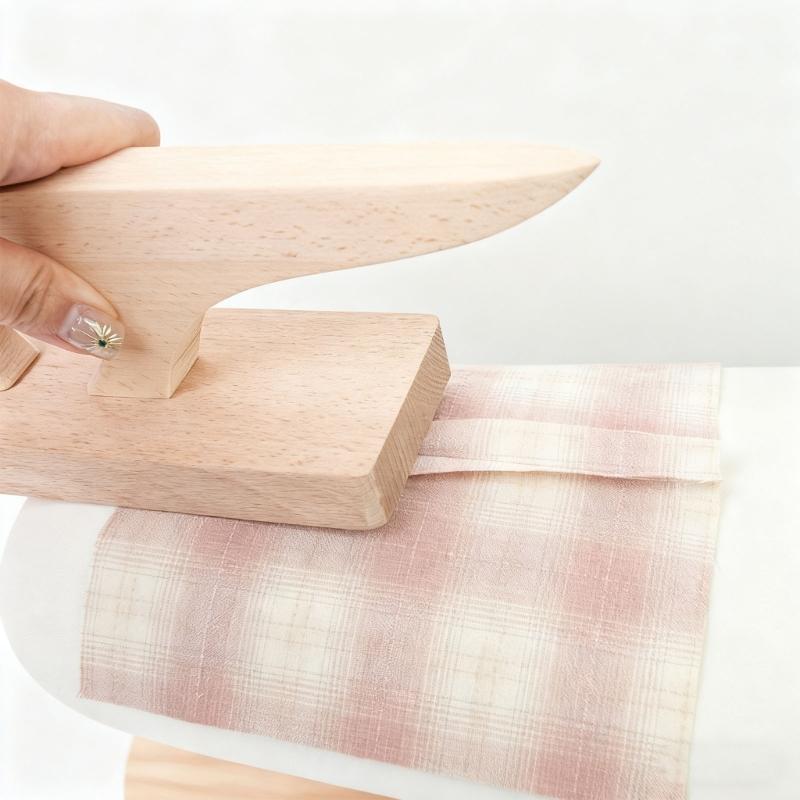 Wood Ironing Board for Fabric Pressing and Corner Flipping in Clothing Creation Sewing