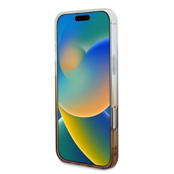 Guess Guhmp16Mhgrcelw Iphone 16 Plus6.7 Brązowy/Brown Hardcase Iml Glitter Gradient Magsafe