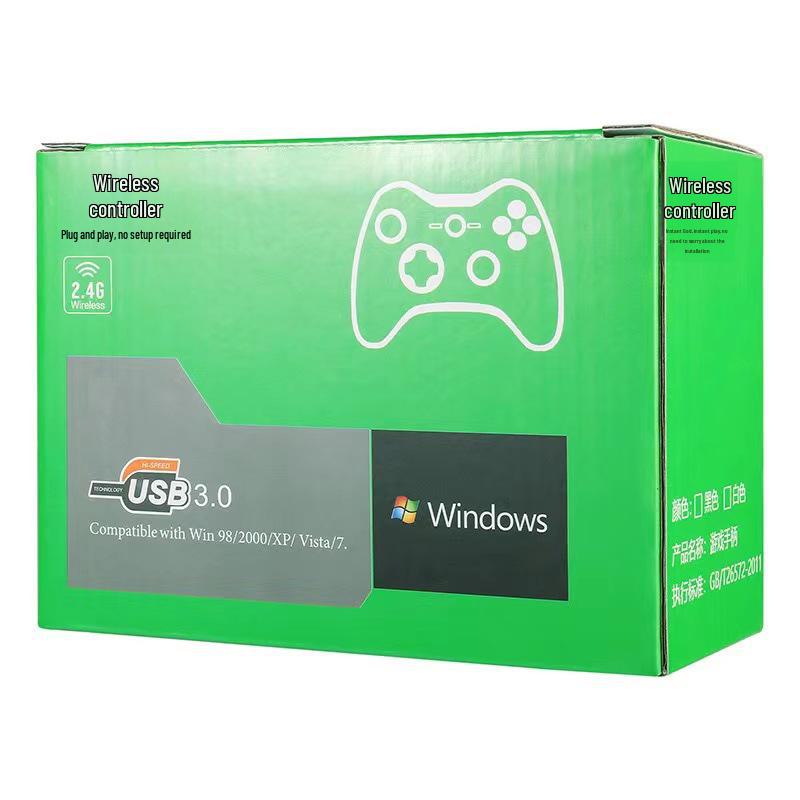 2.4G беспроводной игровой контроллер с двойной вибрацией для Android/ПК/PS3/Steam, Black Myth Wukong Edition.