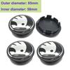 56/60/65mm 4pcs for SKODA Superb Octavia A7 Fabia Rapid Kodiaq RS Kamiq Tour Yeti Karoq Car Styling Wheel Center Cover Caps Logo usbn43