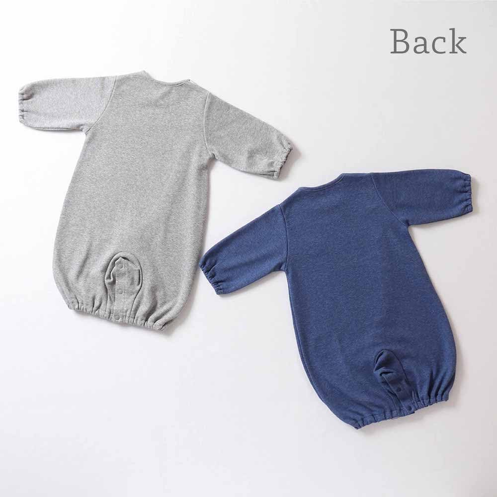 De Сделано в All Snap Baby [Cream Coco] Япония, осенне-зимняя вязка в стиле деним, двухсторонняя [замена шагового шва/2-сторонняя], новорожденный, младенец, одежда, младенец, 50-70 см,