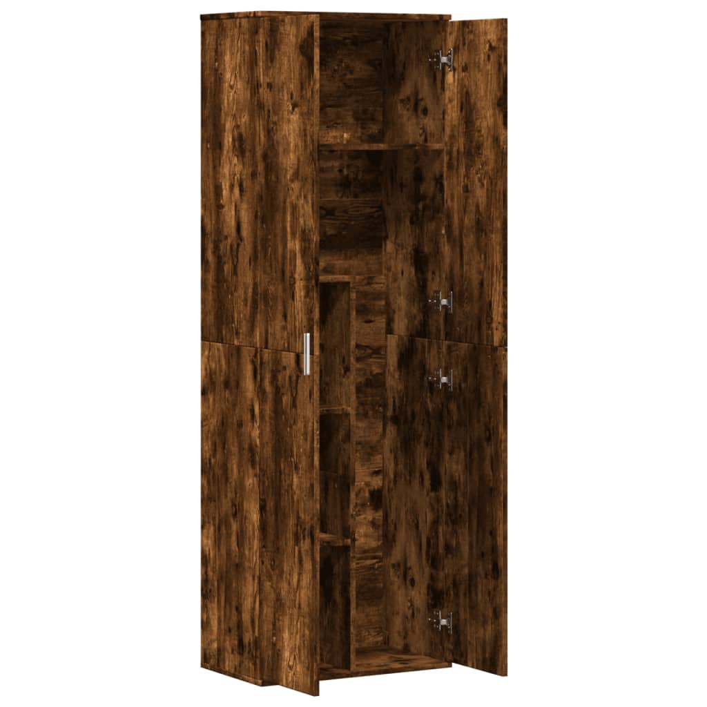 Highboard Smoked Oak 60 x 35 x 180 cm Engineered Wood