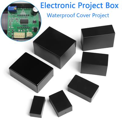 1 шт. Черный электронный корпус для проекта DIY, корпус прибора, пластиковый, прочный, водонепроницаемая крышка, корпуса-коробки для проектов