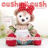 Cushu Cush Duffy Shellie May Костюм Мягкая игрушка Товары Одежда Наряды Узор Клубника Зеленый 4 предмета Комплект из фартука и обуви CDS305S Платье, Лента,