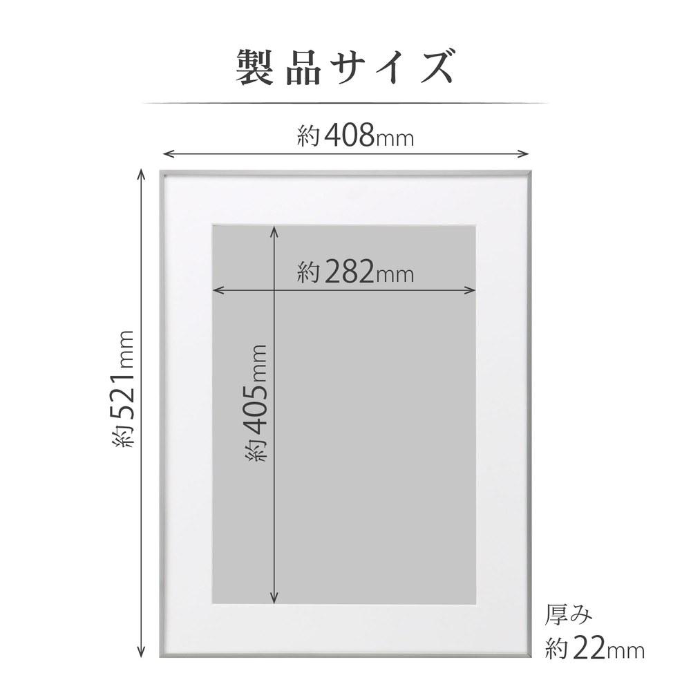 Hakuba Frame Aluminum HFA-03 A3 Acrylic Plate Silver