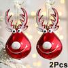 1Pce Antlers Ball Christmas Ball Christmas Tree Hanging Deer Christmas Ball Deer Pendant