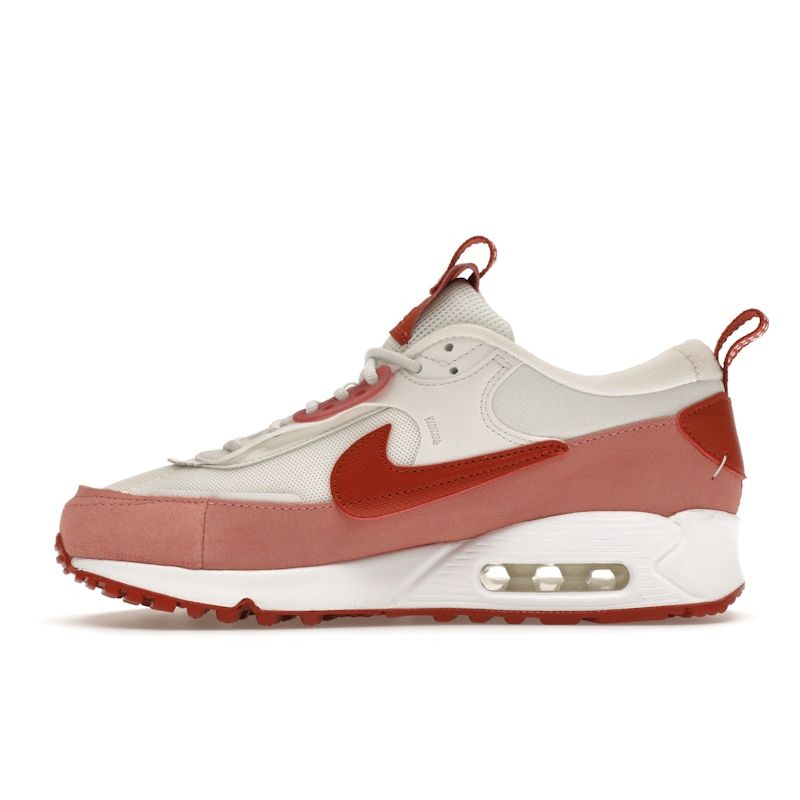 Nike Женские кроссовки Air Max 90 Futura Red Stardust Pink Summit-White Campfire-Orange FQ8881-618