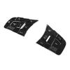 Black Aluminum Steering Wheel Control Button Trim For Jaguar XE XF F-Pace F-Type