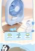 Panda Mini USB Rechargeable Silent Foldable Desktop Fan for Dorms