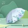 Paradise Umbrella 2026 New Lightweight Sun Protection Umbrella for Women, Manual Folding Dual-Use Sun and Rain Umbrella with Black Coating