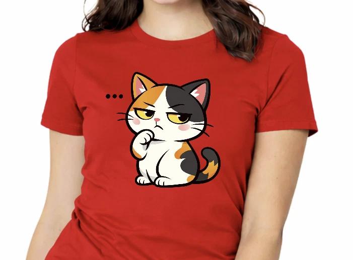 Cute Judging Cat Shirt – Funny Side Eye Cat T-shirt – Sassy Cartoon Cat Graphic