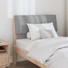 Upholstered Headboard Light Grey 75 cm Solid Pine Wood