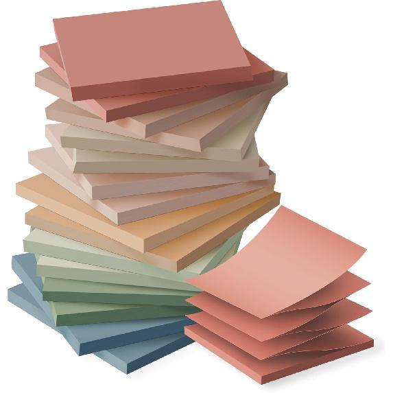 (16 Pack) Pop Up Sticky Notes 3x3 in Accordion Stickies Super Sticking Power Memo Pads Vintage Colors