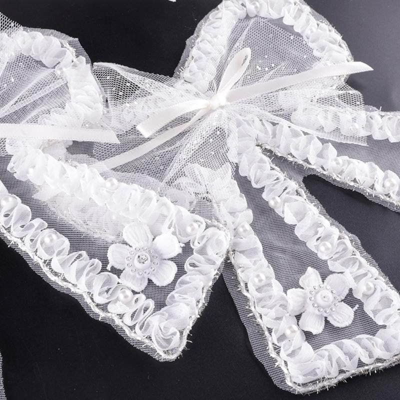 Банты Нашивки Кружевные Банты Декоративные Нашивки Банты Пришивные Аппликации Бантики Вышитые Нашивки для Одежды Брошь Заколка для Волос