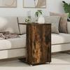 Side Table Smoked Oak 40 x 35 x 60 cm Engineered Wood