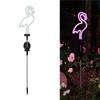 Solar Neon Flamingo Lights Landscape Garden Decoration Outdoor Waterproof Yard Lamp Lawn Terrace Light Patio Walkway Light