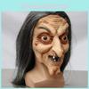 Маска ведьмы латексная реквизит для ужасов для костюма на Хэллоуин и для мероприятий