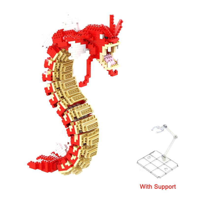 Покемон Микро Строительный Блок Пикачу Псидак Гаярдос Чаризард Сквиртл Модель Алмазный Кирпичик Фигурка Модель Игрушки на Подарок на День Рождения