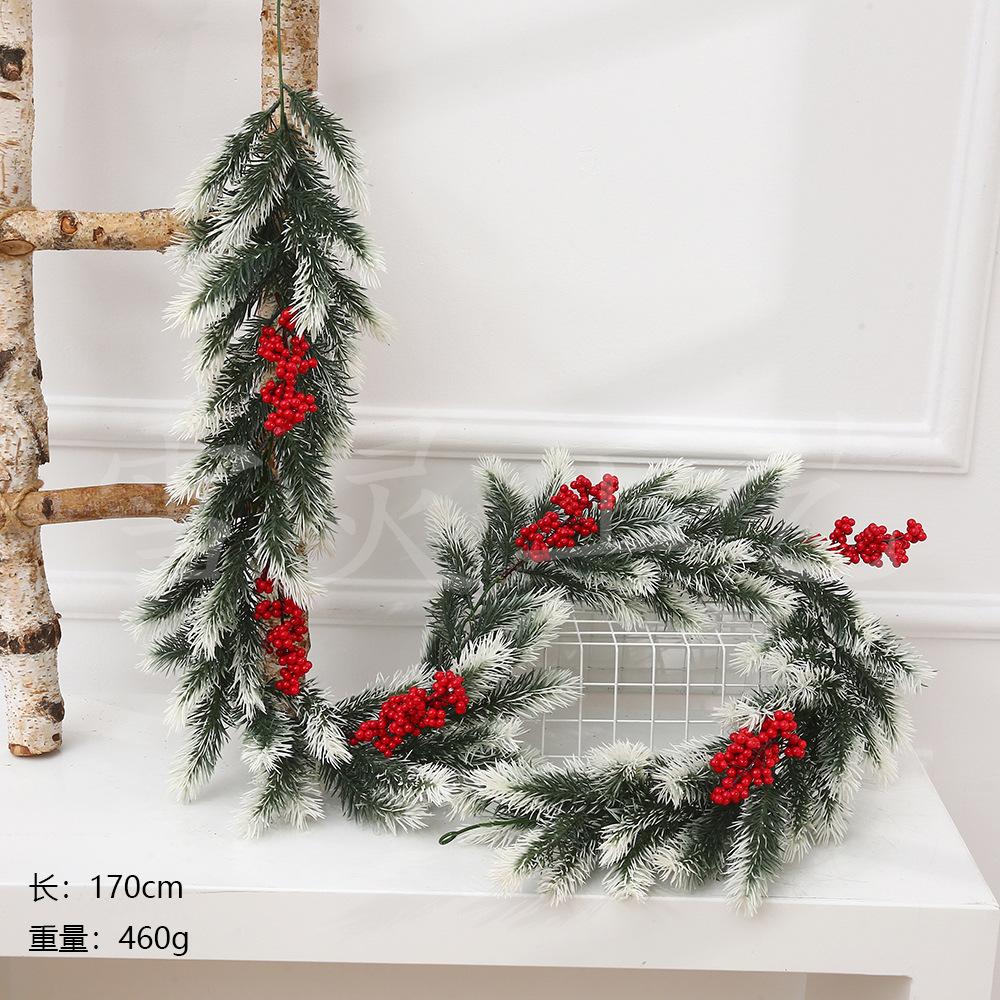 Christmas Decoration, Red Cedar Vine, 170cm, Vine, Christmas Decoration Wreath, Holiday Door Hanging, Door Decoration