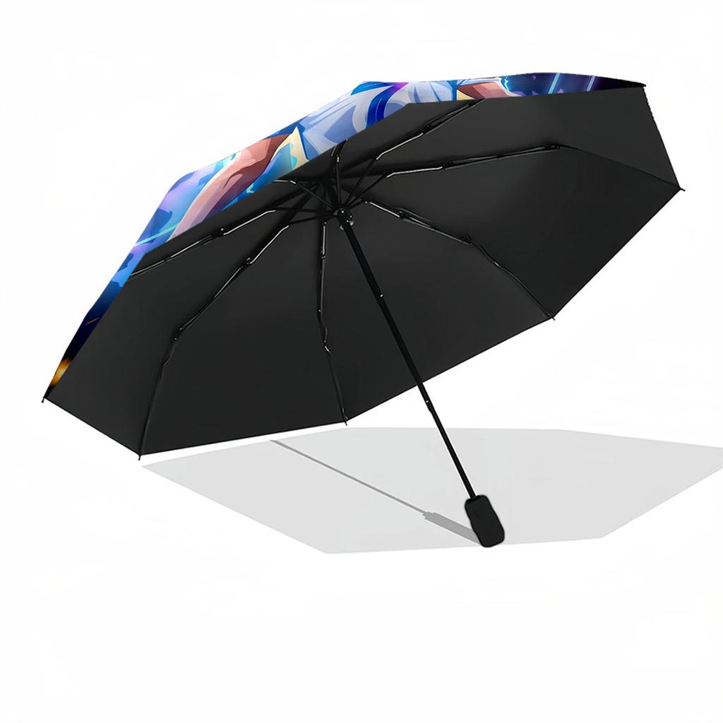 Cr7 Football Legend Portable Automatic Umbrella Compact 8-Rib Design Foldable Design All-Season Use Stylish Accessory Stylish Gift for Women