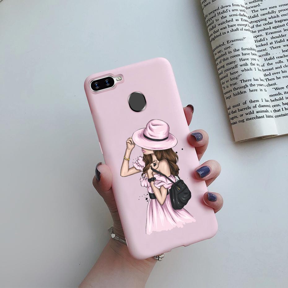 Case For OPPO A5S Back Cover Soft Candy Silicone Pretty Girls Phone Case For OPPO A5S AX5S A7 2018 AX7 A7N A12 Cover Coque Funda