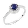 Silver Ring with Natural Sapphire 1.009ct (1236611)
