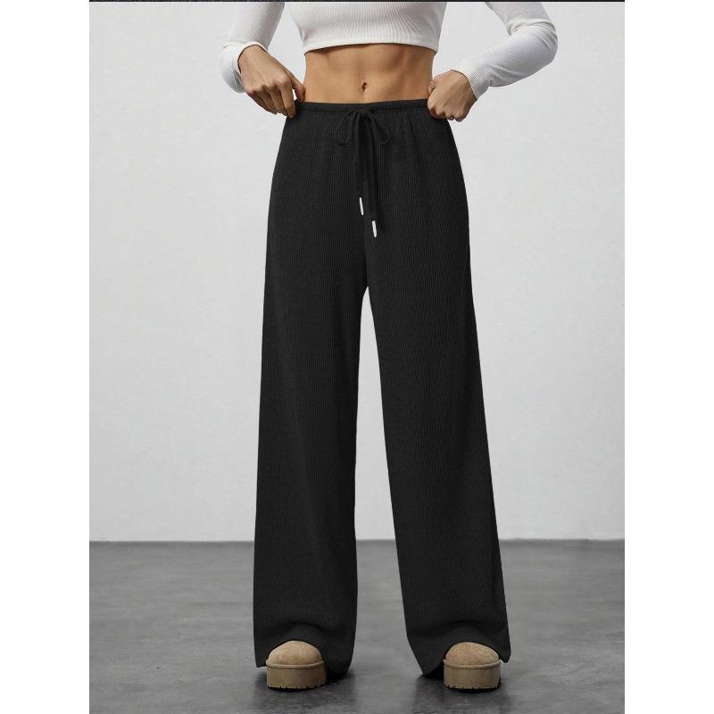 JKASHDK Женские модные повседневные однотонные брюки с высокой талией и принтом, брюки и капри