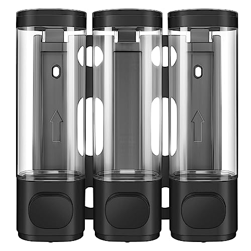 Настенный дозатор и органайзер для душа для ванной комнаты 3-в-1 - можно использовать для шампуня, кондиционера, лосьона для тела, мытья тела, ванной комнаты