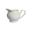 French Retro Relief Coffee Pot Pure White Bone China Teapot Sugar Bowl Milk Jug Ceramic Large Capacity Kettle Home Drinkware
