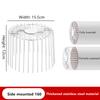 New Stainless Steel Roof Floor Drain Balcony Drainage Ditch Anti-Blocking Mesh Cover Garden Outdoor Rooftop Gutter Guard 1PC