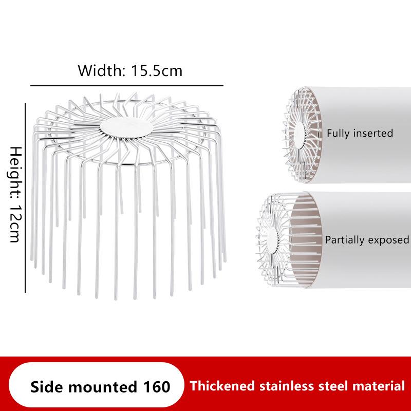 New Stainless Steel Roof Floor Drain Balcony Drainage Ditch Anti-Blocking Mesh Cover Garden Outdoor Rooftop Gutter Guard 1PC