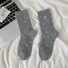 Wool Socks Style Embroidery Love Tube Socks Piles Of Socks Thick Warm Socks
