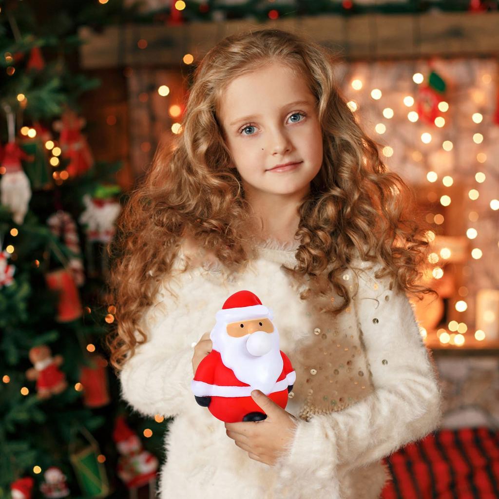 Cute Santa Claus Snowman Elk Squishes Toy Soft TPR Stress Relief Vent Toys Bubble Christmas Decompression Toy Christmas Gift