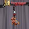 Брелок из палисандра «Год Лошади»: Подвеска со знаком зодиака и подвеска-качалка с росписью