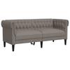 Chesterfield Sofa 2 Seater Taupe Fabric
