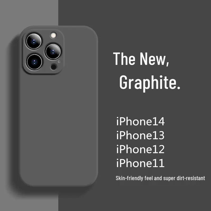 Silicone iPhone Case for Apple 15PRO, 12 Max, and X Models with Fine Holes and Frosted Soft Texture.