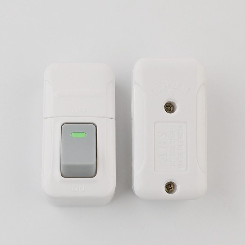 30 PCS Boat Shape Switch 10A Push Button Switch White 250V Midway Control Switch Wiring Switch ON OFF Power Switch Table
