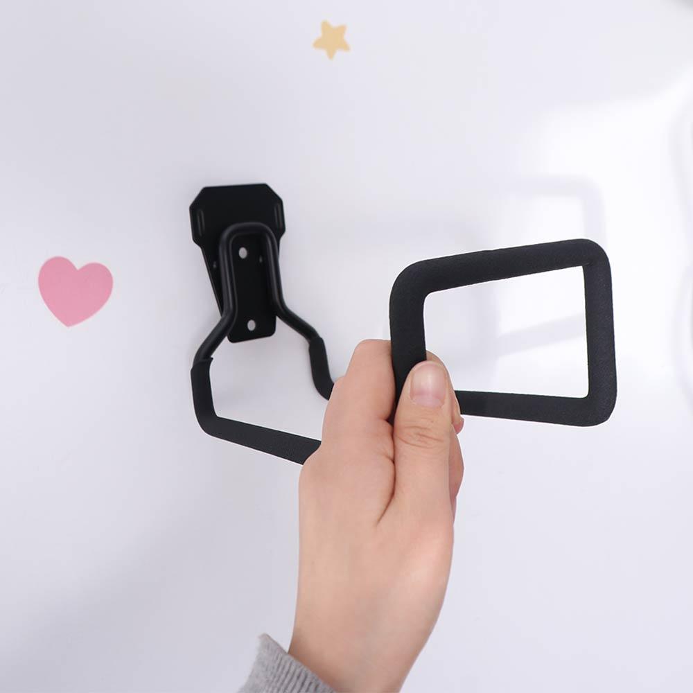 Iron Hose Hook Bracket Black Metal Hose Holder Sturdy Pipe Reel Rack for Air Hydraulic Hose